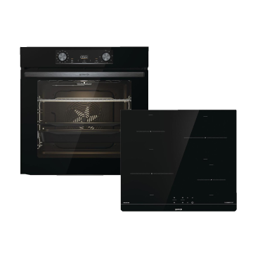 GORENJE BLACK INDUCTION SET 2 Inbouw Multifunctionele oven